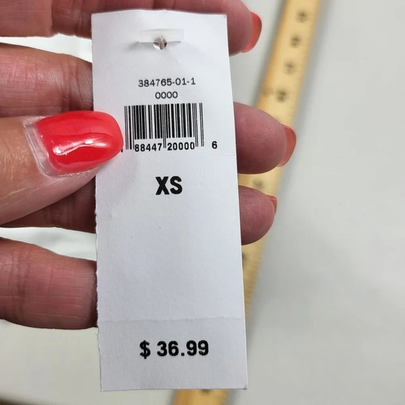 BANANA REPUBLIC Factory Sz XS White Designer's Tee Ruffle Sleeve Detail NEW - Picture 7 of 10